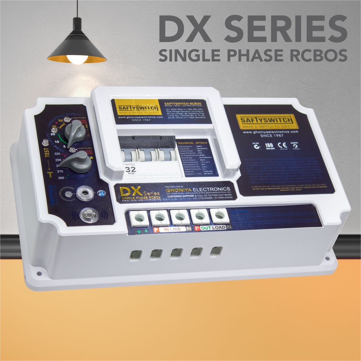 DX SERIES SINGLE PHASE RCBOS