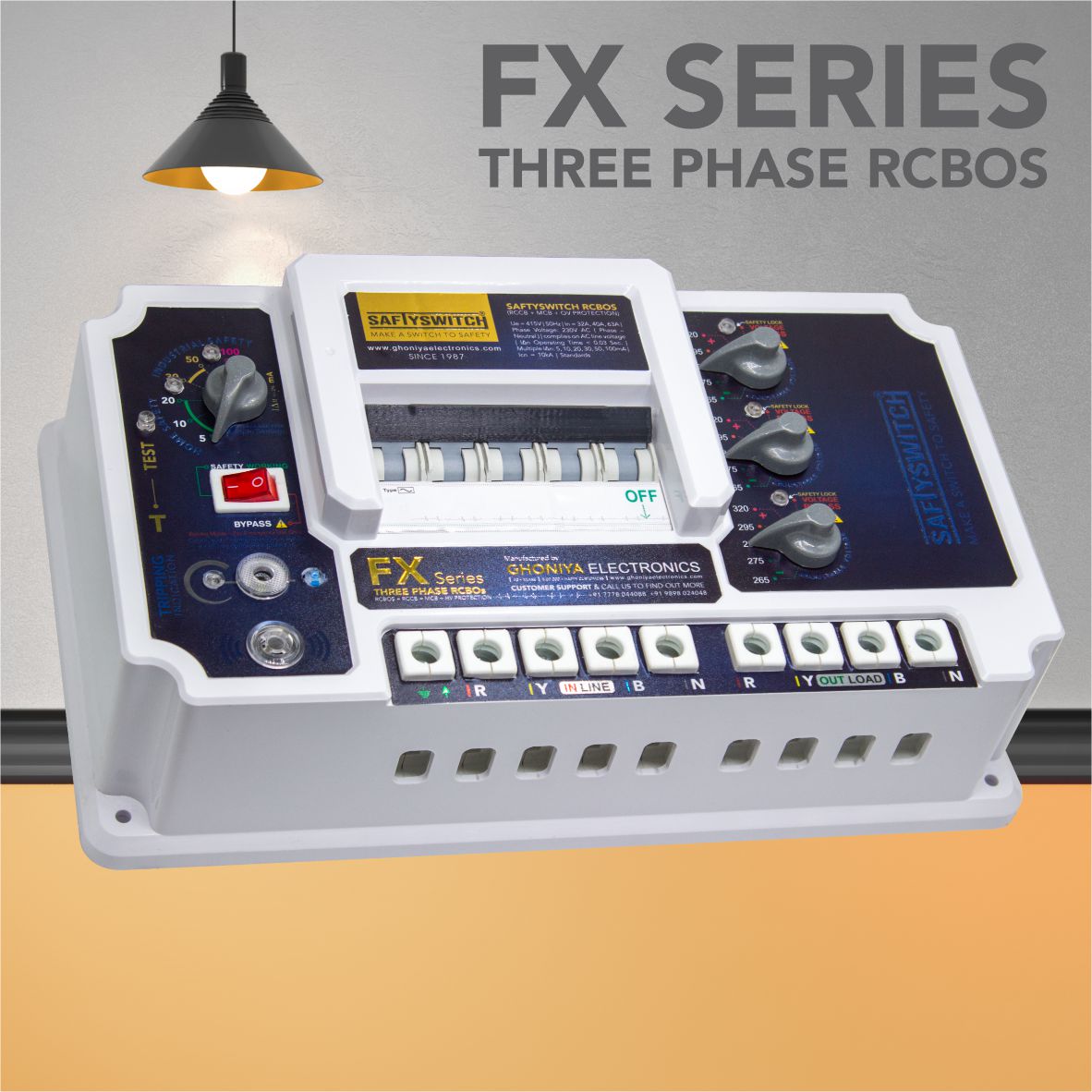 FX SERIES SINGLE PHASE RCBOS